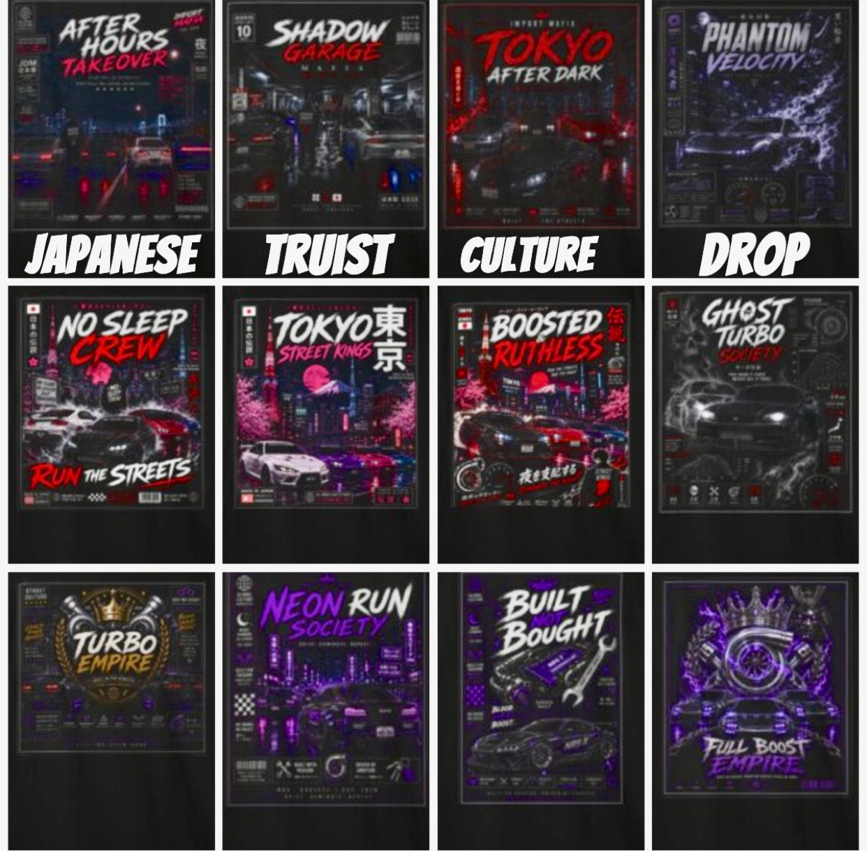 Japanese Tuner Culture Streetwear T-Shirt – JDM Car Culture Graphic Tee | Drift, Turbo & Import Lifestyle Gift