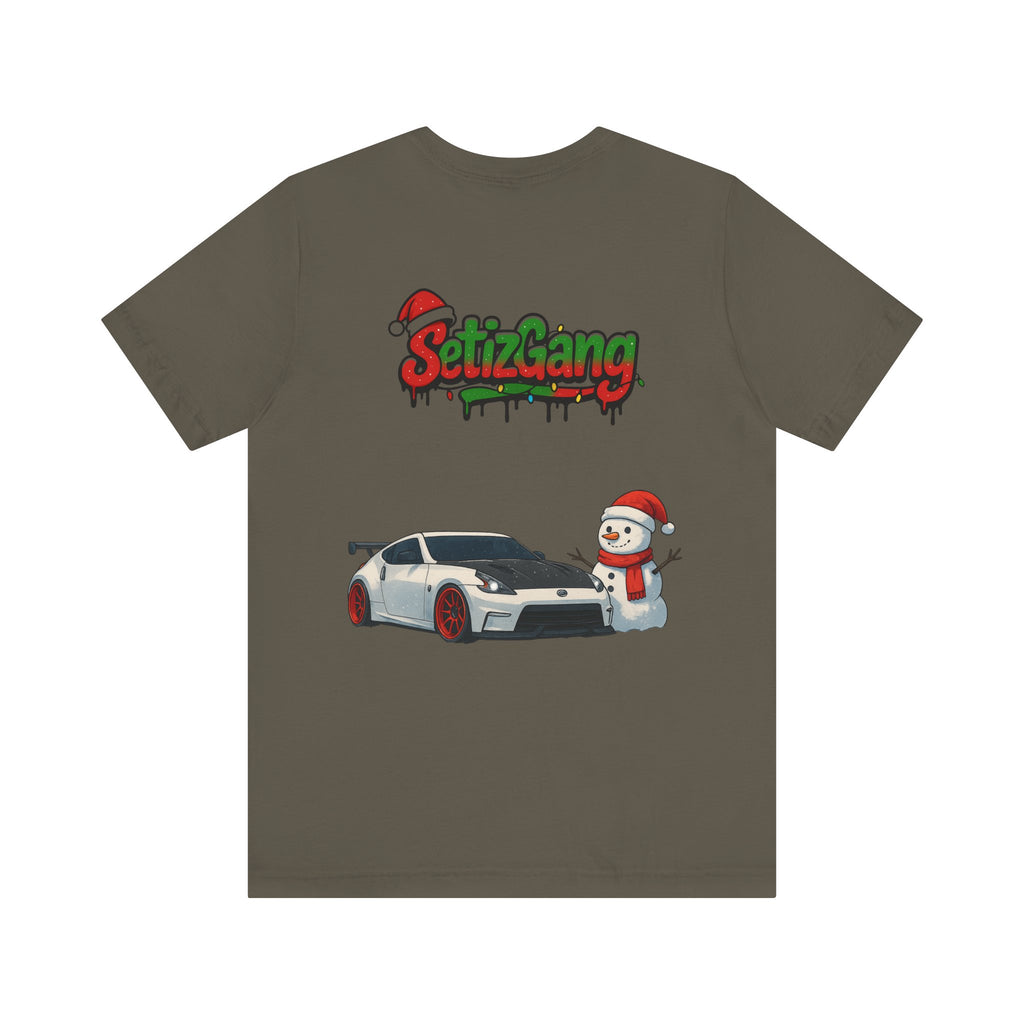 SetiZ Z Gang Christmas Tee – Limited Edition Streetwear Graphic T-Shirt | JDM Drift Vibes x Holiday Spirit | Premium Unisex Auto Culture Tee | Perfect Gift for Car Lovers, Him & Her