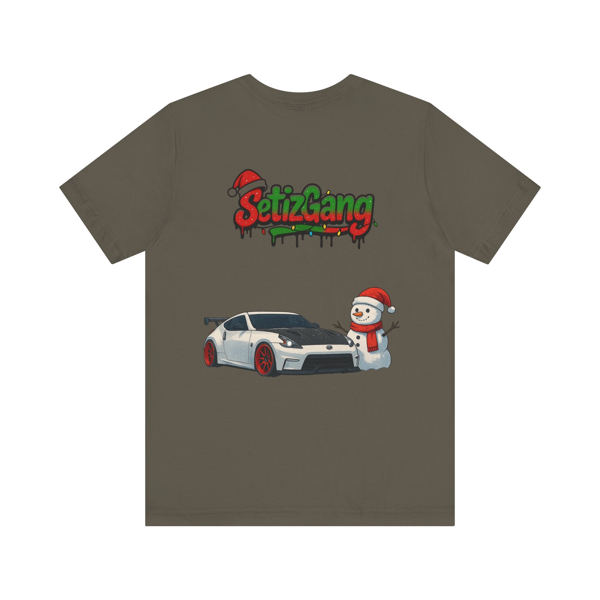 SetiZ Z Gang Christmas Tee – Limited Edition Streetwear Graphic T-Shirt | JDM Drift Vibes x Holiday Spirit | Premium Unisex Auto Culture Tee | Perfect Gift for Car Lovers, Him & Her