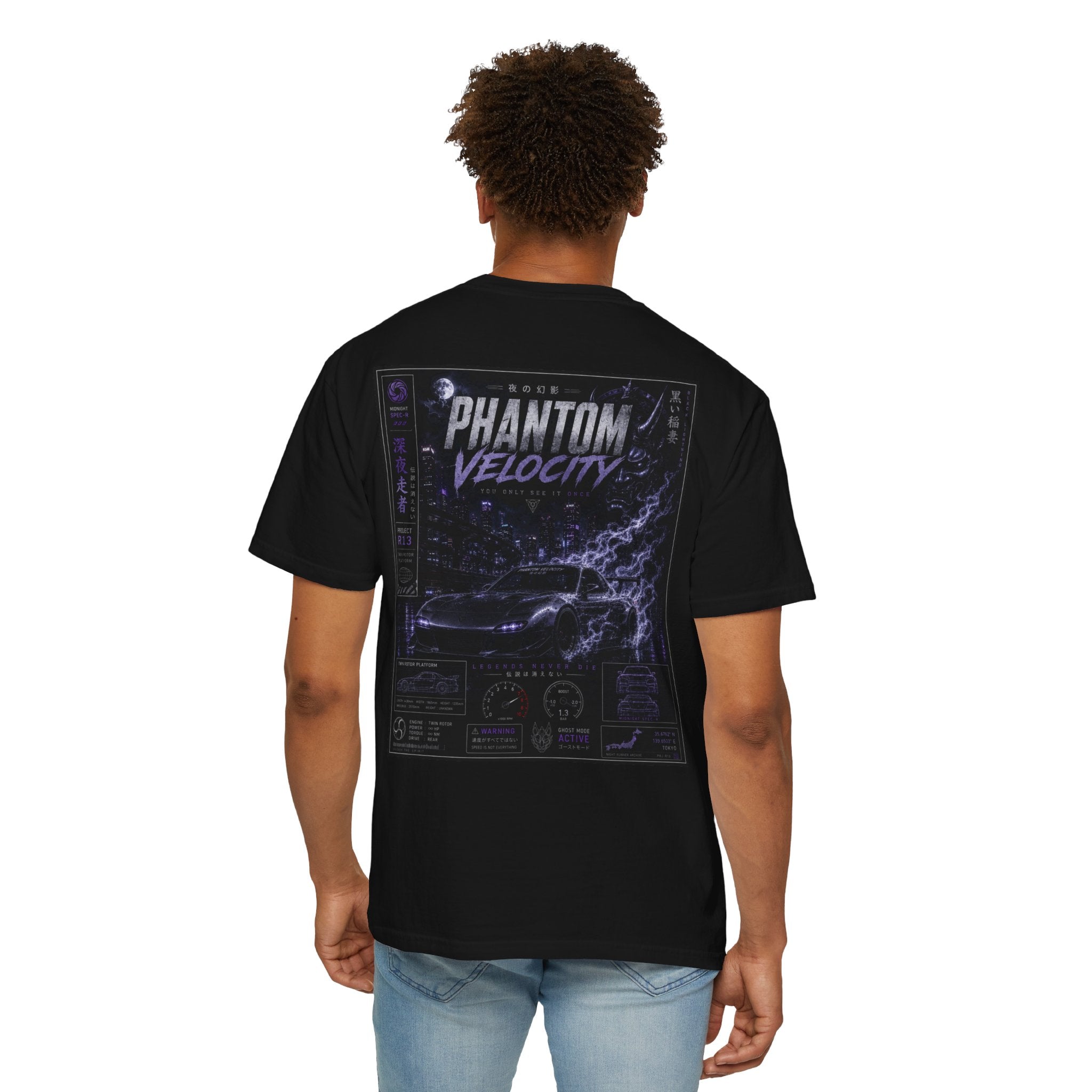 Phantom Velocity Graphic T-Shirt | Car Culture Streetwear Tee | SetiZGang
