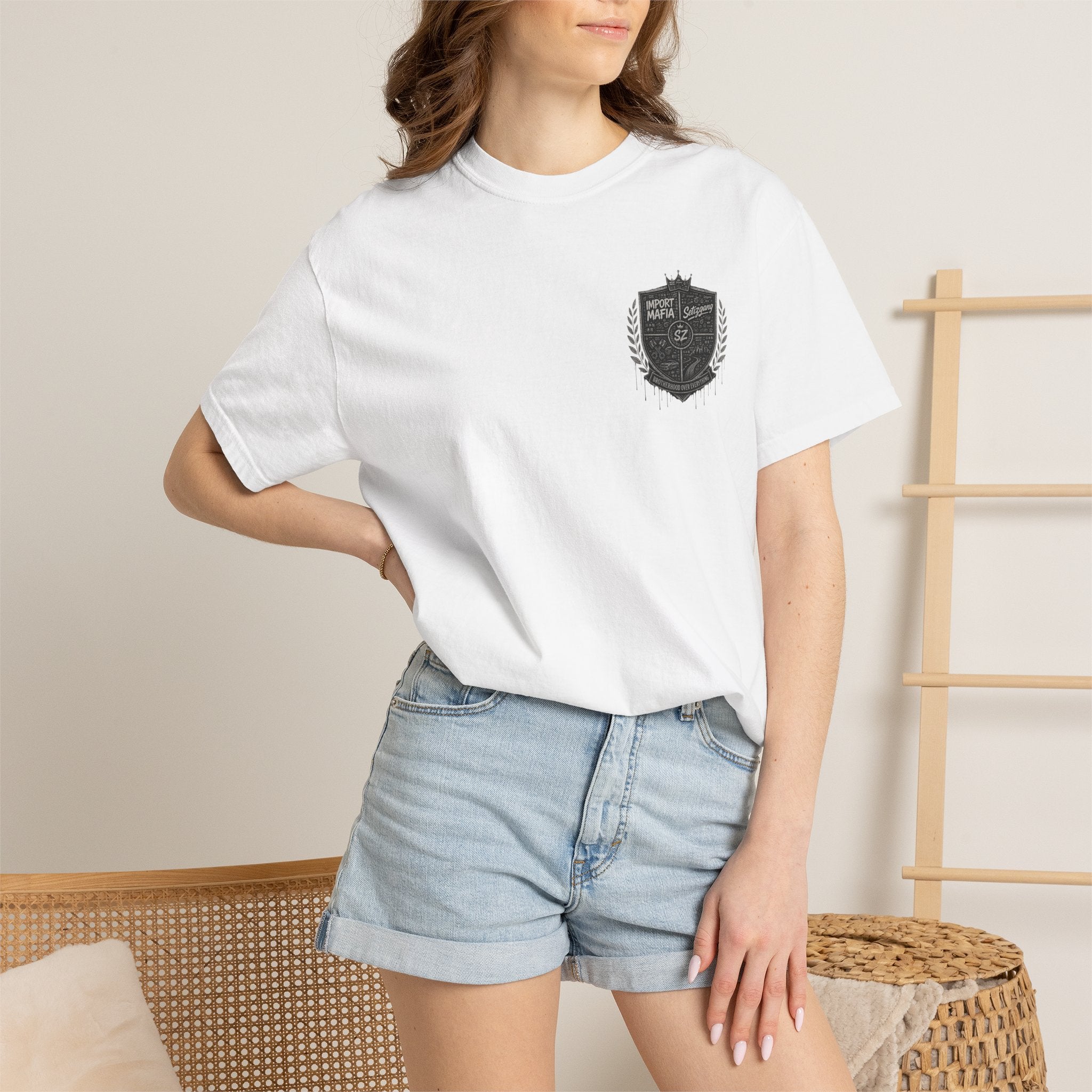 SetiZGang Racing Crest T-Shirt 🏁 | Sports Car Silhouette Streetwear Tee