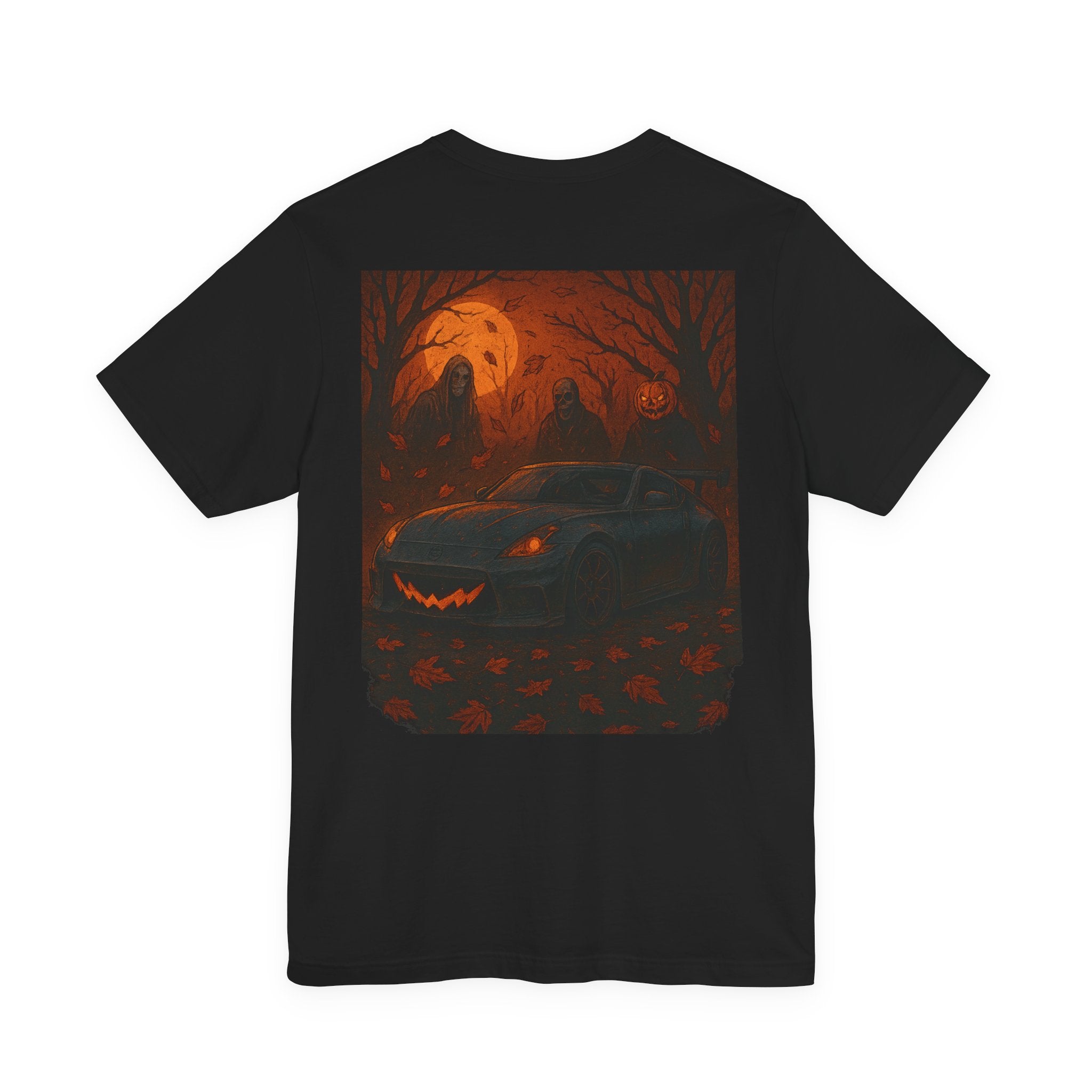 Spooky Car Tees, Perfect for Halloween, Unisex Tee, Casual Wear, Gift for Car Lovers, Graphic T-Shirt