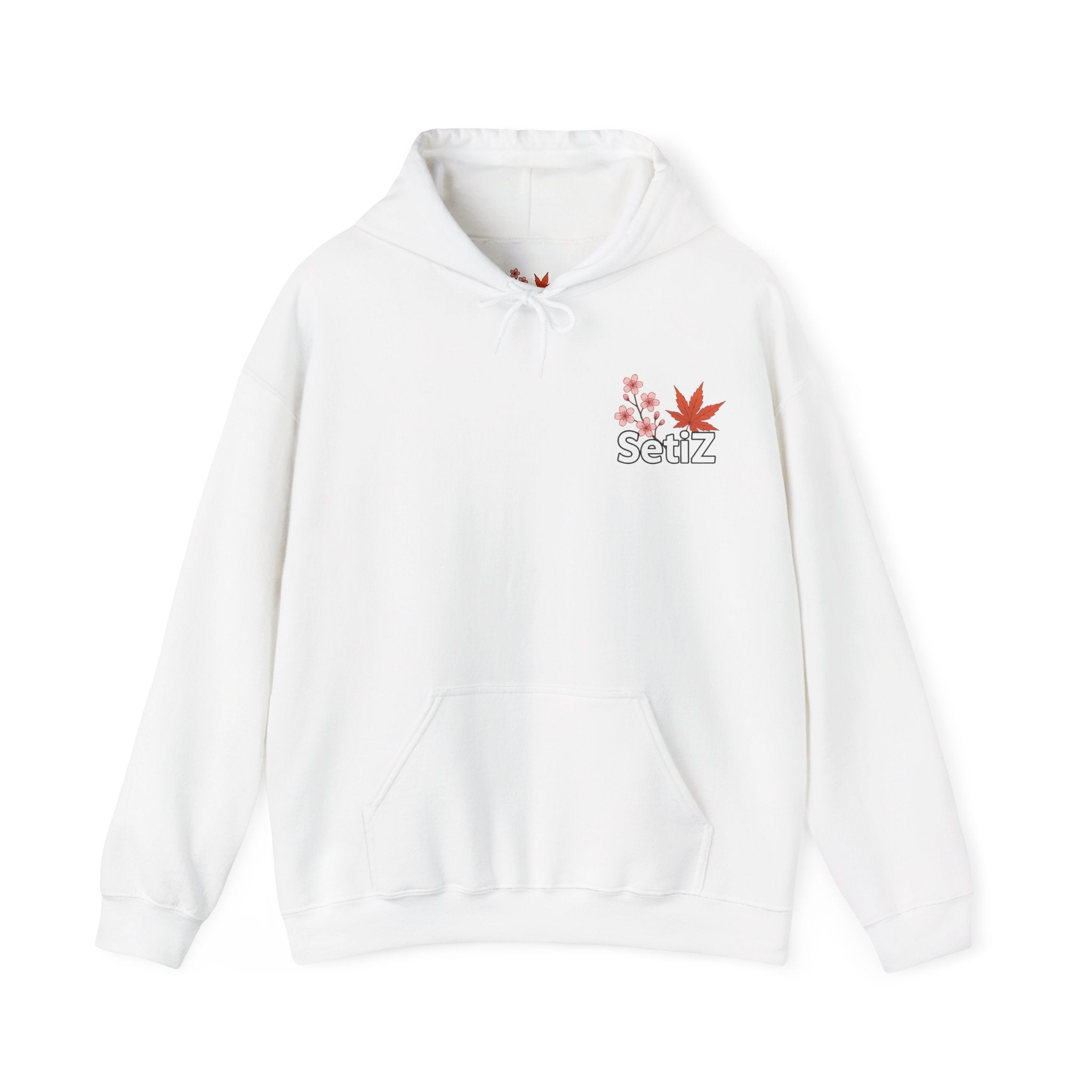 Japanese Cherry Blossom Hoodie with Car Design