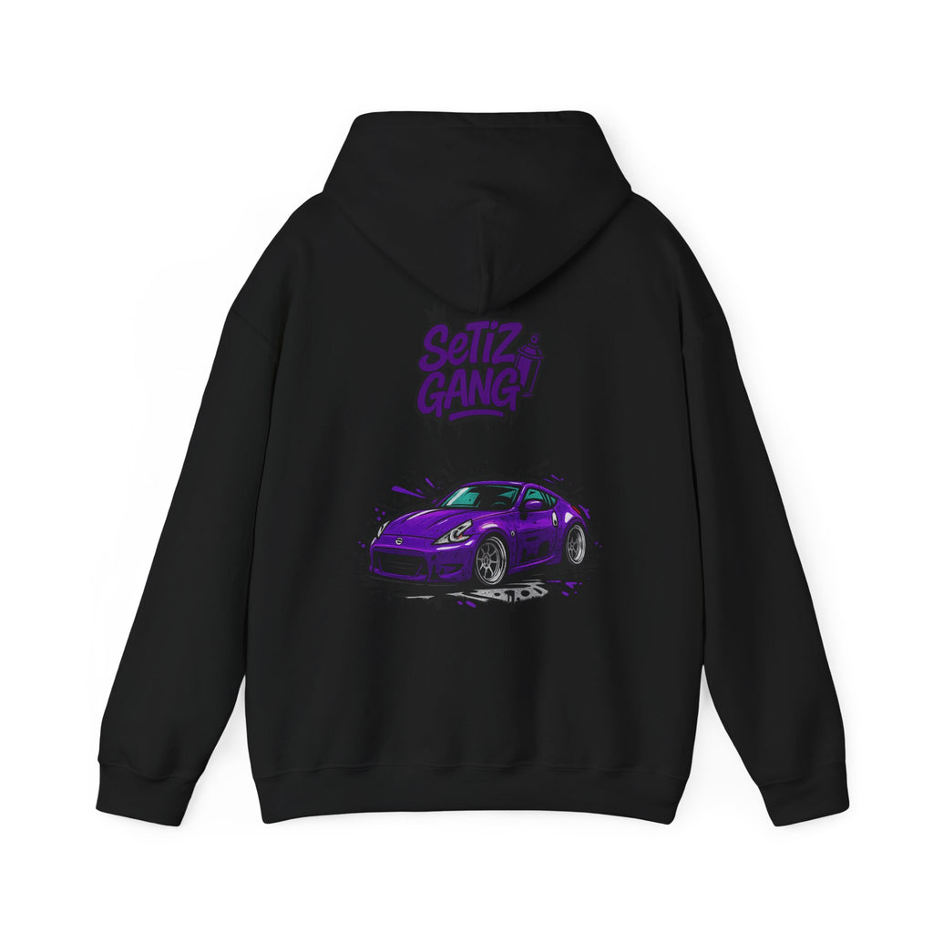 SetiZ Z Gang Purple Drip Car Enthusiast Hoodie - Graphic Design