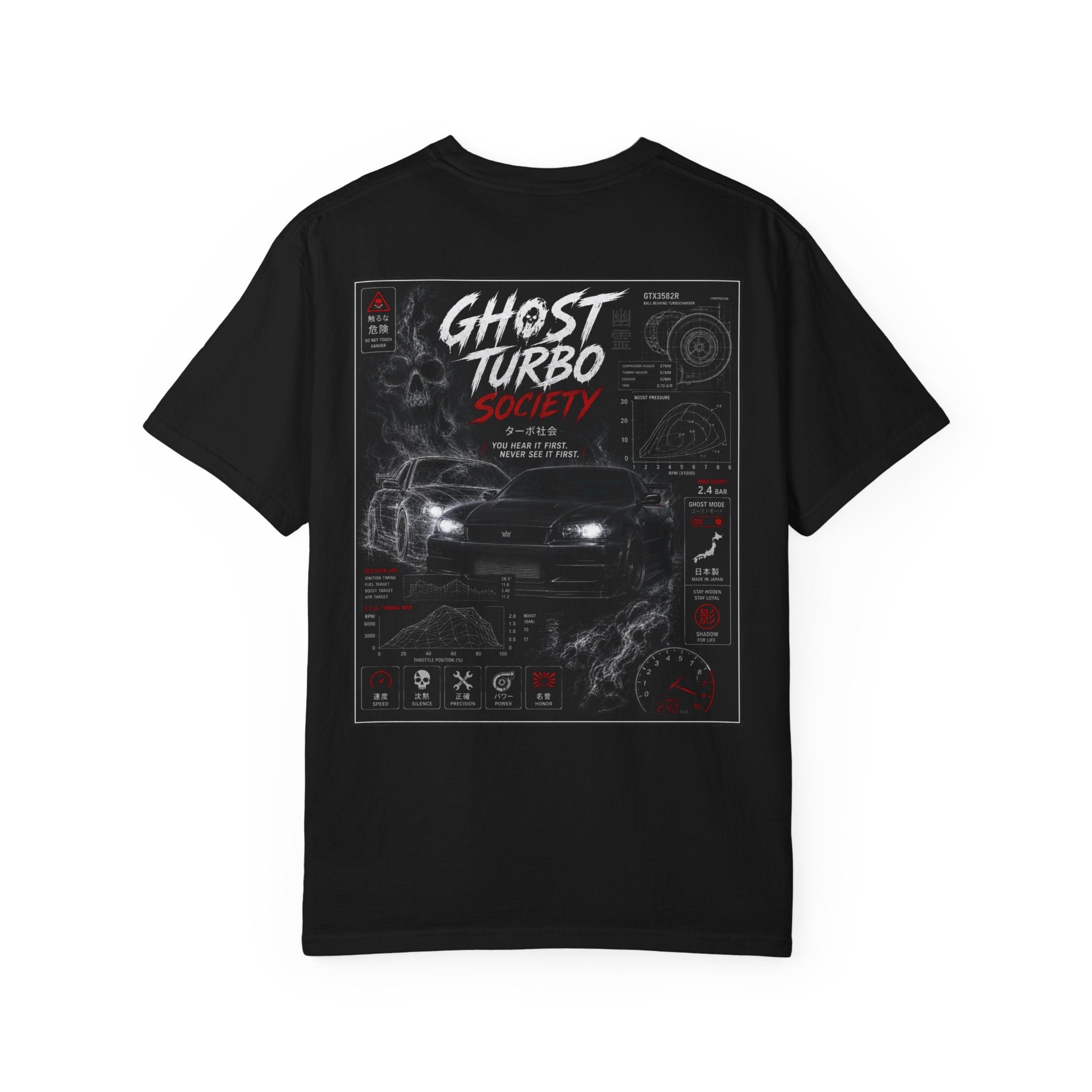 Ghost Turbo Society Tee | Racing Car Graphic T-Shirt | SetiZGang