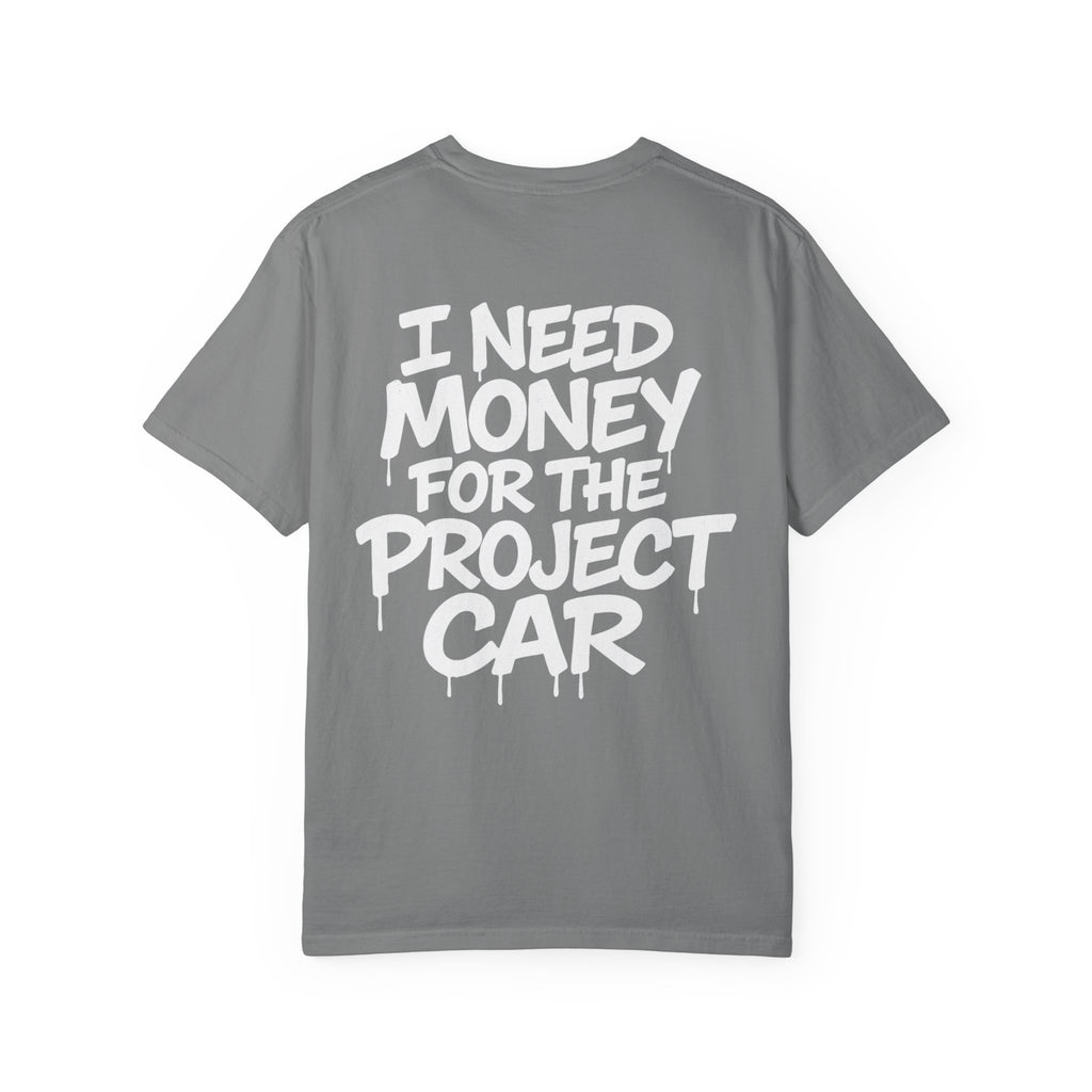SetiZGang “I Need Money For Project Car” Tee – Premium Unisex Cotton Streetwear Graphic T-Shirt | Automotive Enthusiast Gift | Casual Everyday Fashion for Car Lovers