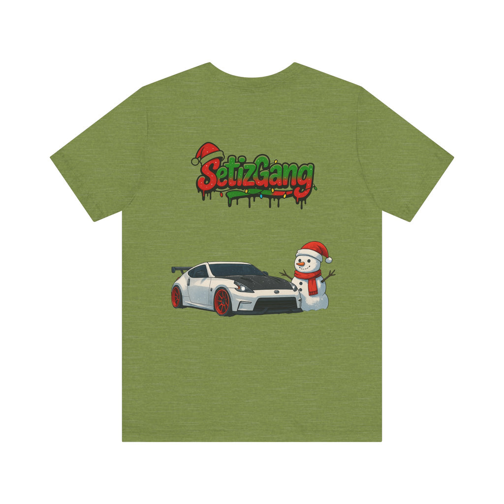SetiZ Z Gang Christmas Tee – Limited Edition Streetwear Graphic T-Shirt | JDM Drift Vibes x Holiday Spirit | Premium Unisex Auto Culture Tee | Perfect Gift for Car Lovers, Him & Her