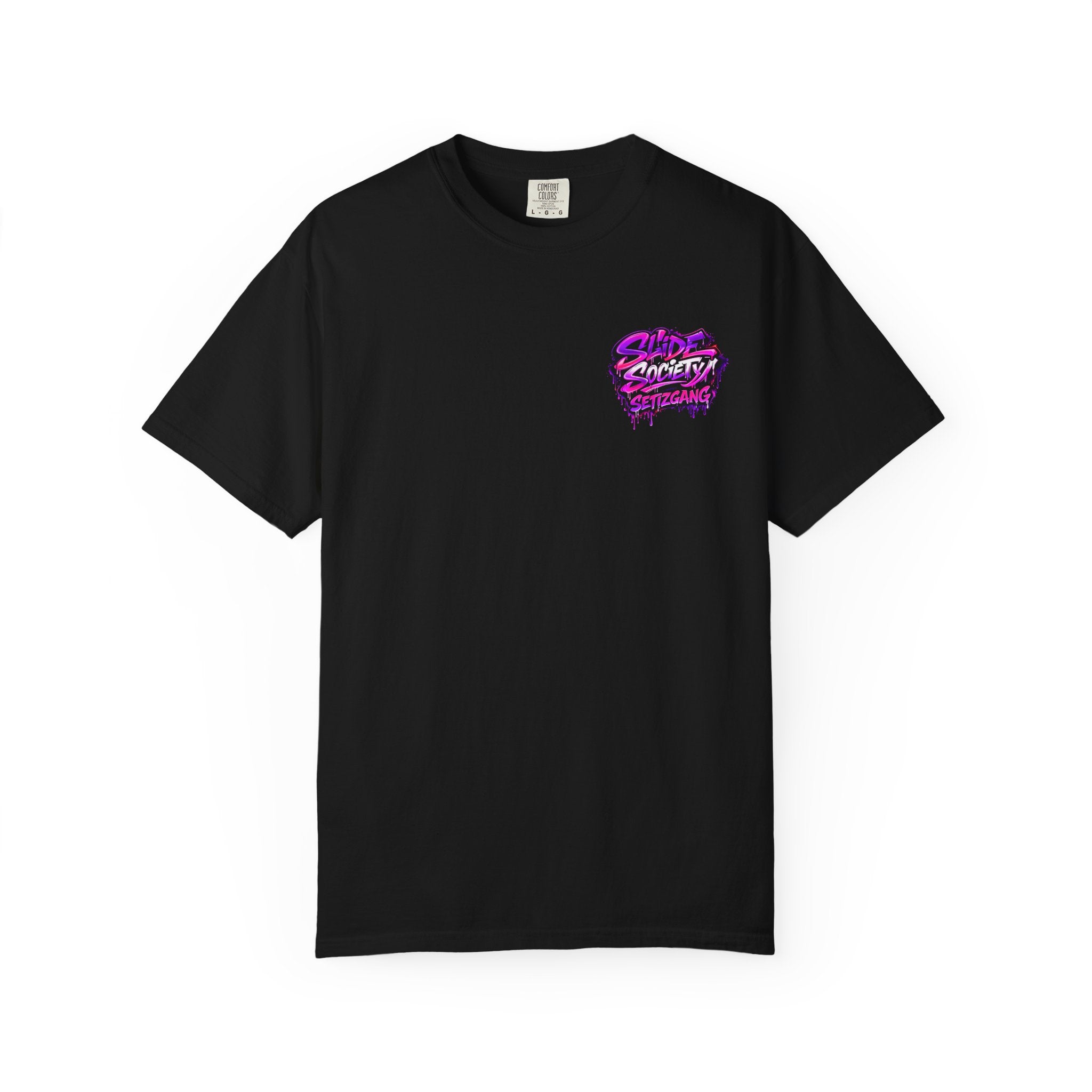 Midnight Runners T-Shirt – Retro Neon Drift Car “Slide Society” Tee | JDM Streetwear Shirt