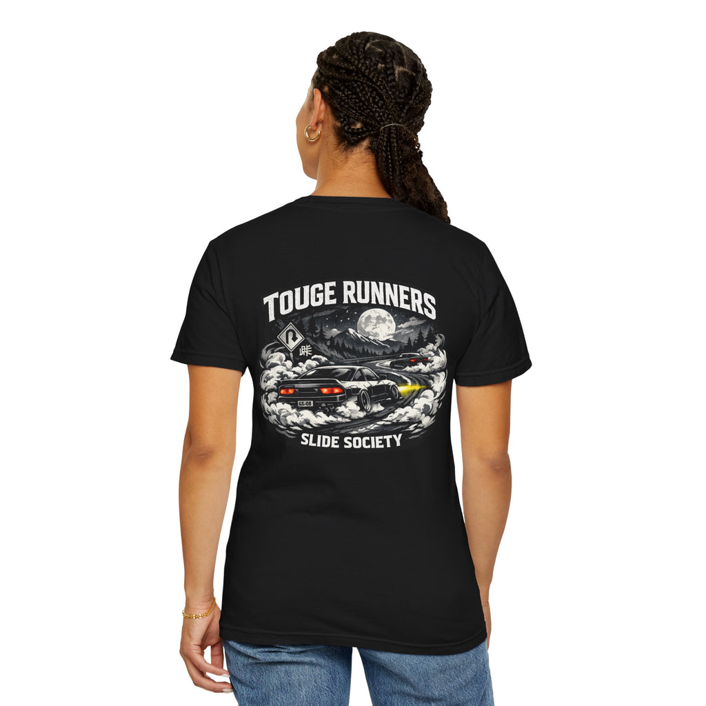Touge Runners T-Shirt – Slide Society Drift Car Tee | JDM Mountain Pass Streetwear Shirt