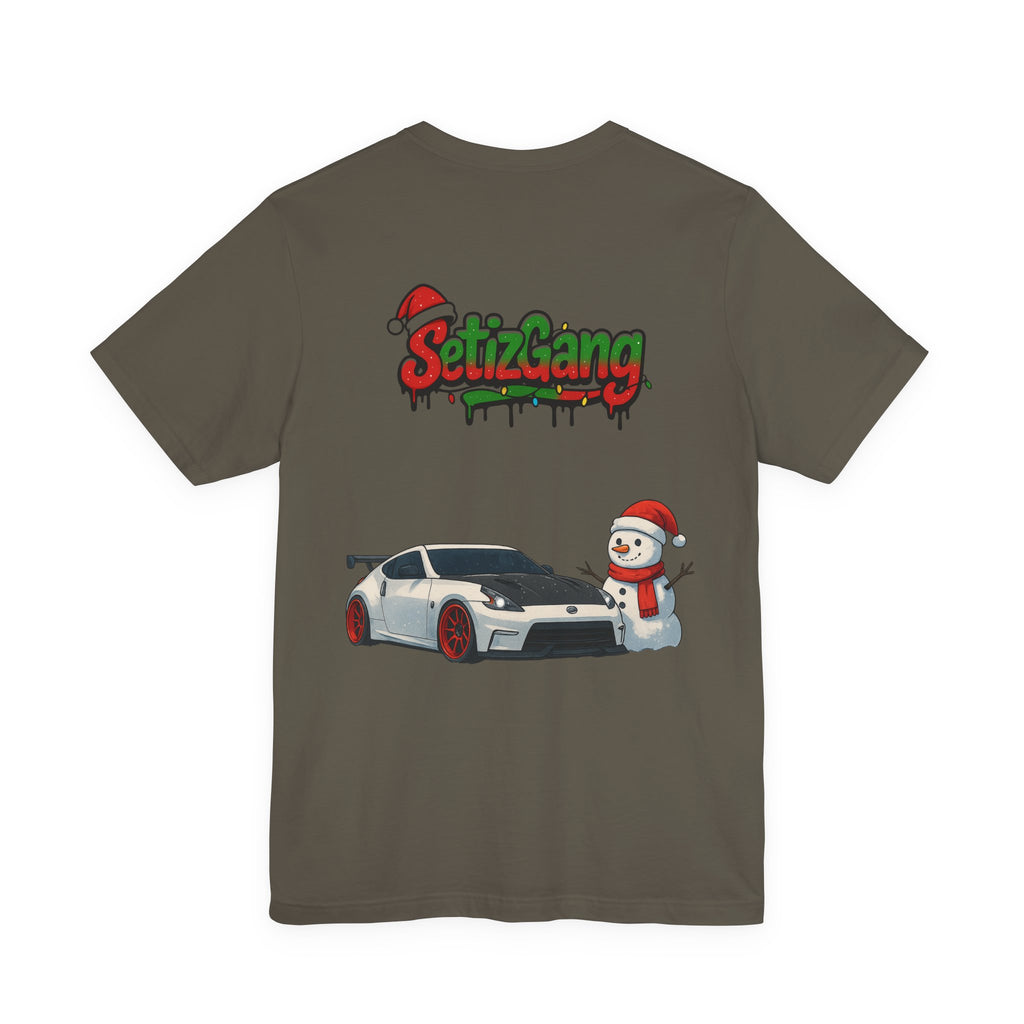 SetiZ Z Gang Christmas Tee – Limited Edition Streetwear Graphic T-Shirt | JDM Drift Vibes x Holiday Spirit | Premium Unisex Auto Culture Tee | Perfect Gift for Car Lovers, Him & Her