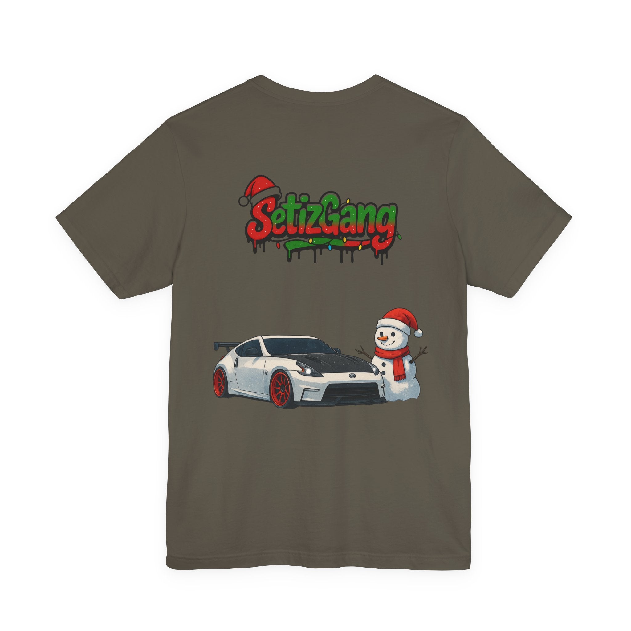 SetiZ Z Gang Christmas Tee – Limited Edition Streetwear Graphic T-Shirt | JDM Drift Vibes x Holiday Spirit | Premium Unisex Auto Culture Tee | Perfect Gift for Car Lovers, Him & Her