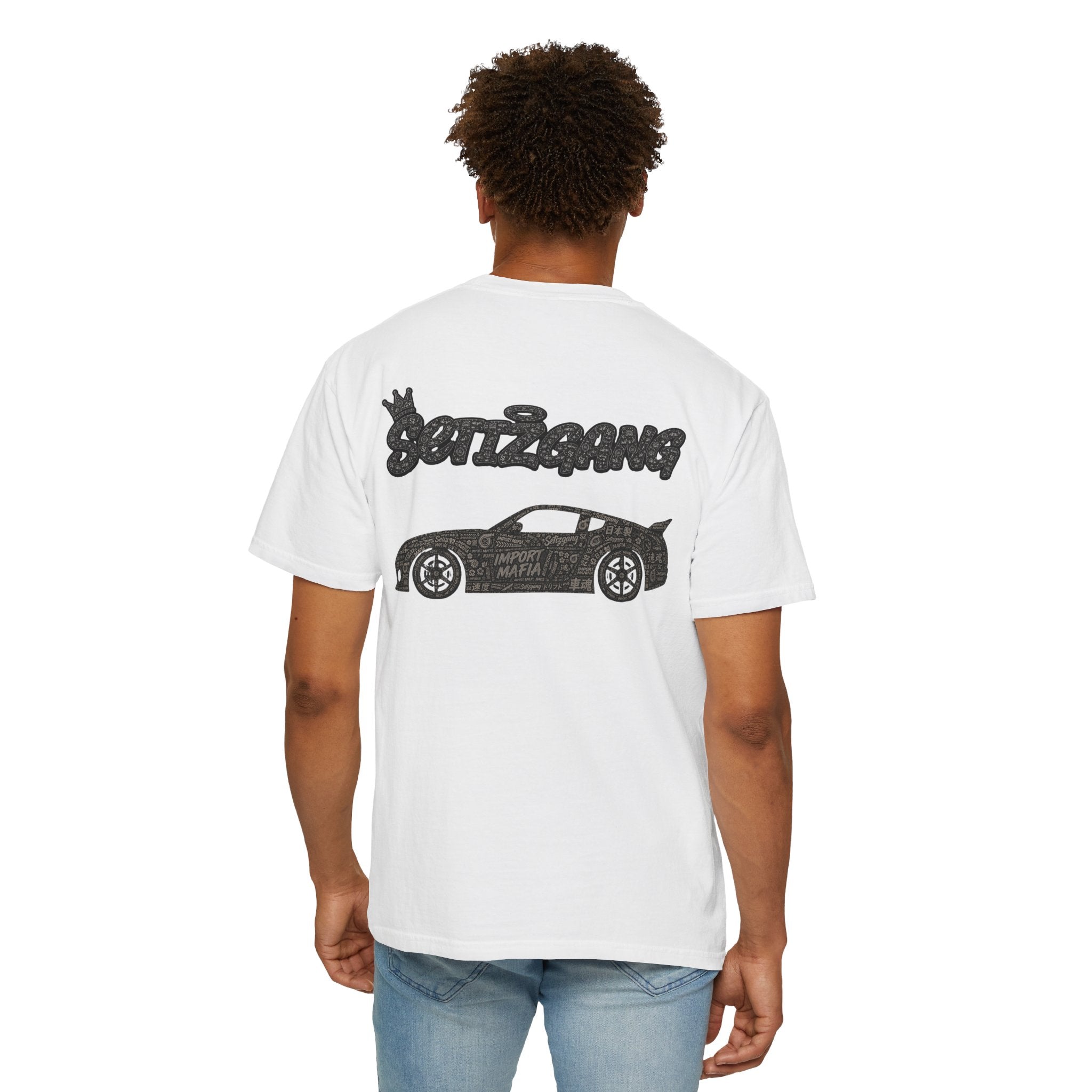 SetiZGang Racing Crest T-Shirt 🏁 | Sports Car Silhouette Streetwear Tee