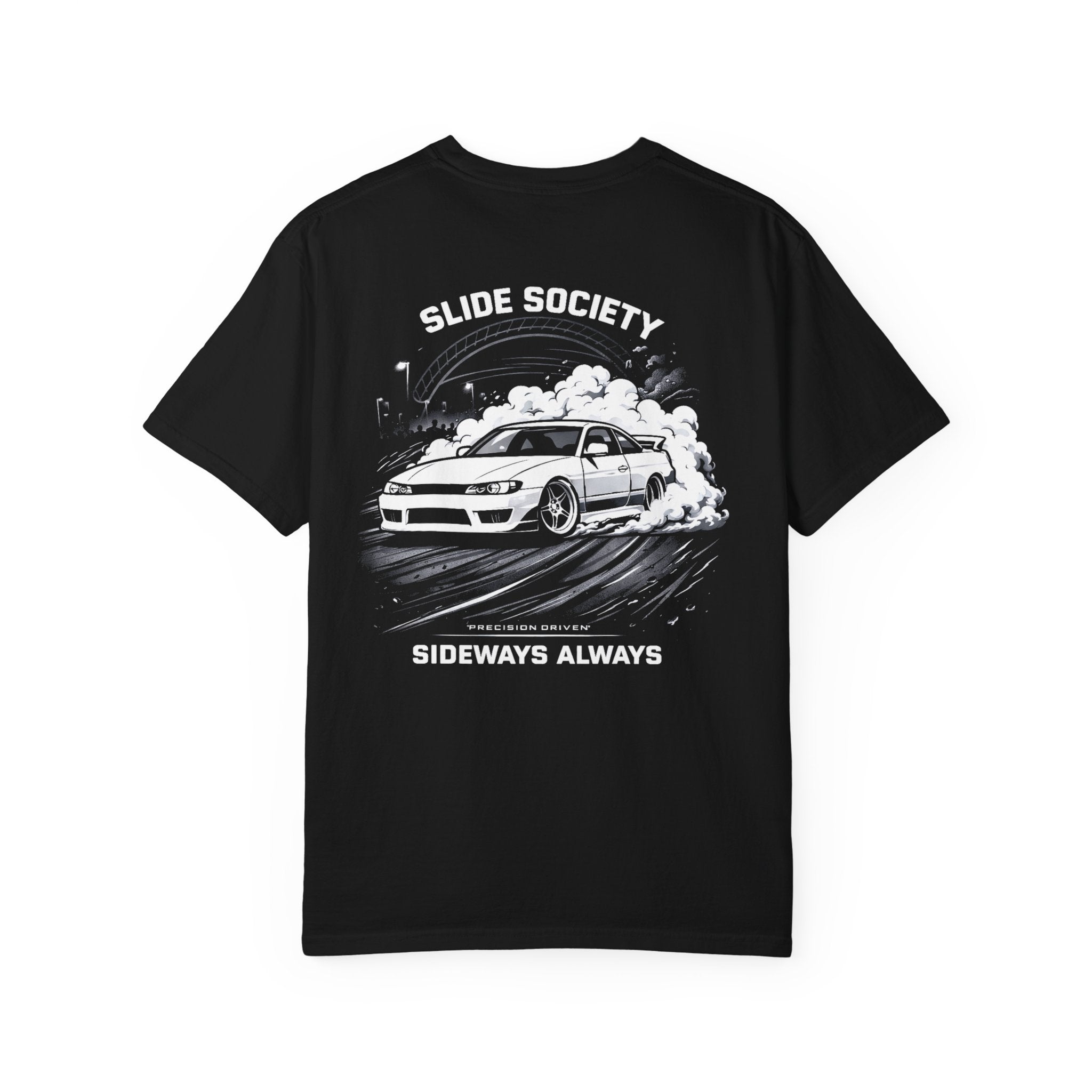 Sideways Always T-Shirt – Slide Society Drift Car Tee | JDM Streetwear Graphic Shirt