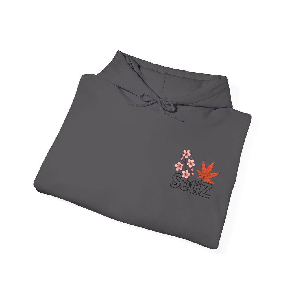 Japanese Cherry Blossom Hoodie with Car Design