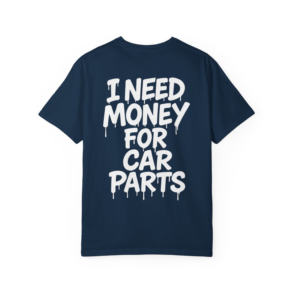 SetiZGang “I Need Money For Car Parts” Tee – Premium Unisex Cotton Streetwear Graphic T-Shirt | Automotive Enthusiast Gift | Casual Everyday Fashion for Car Lovers