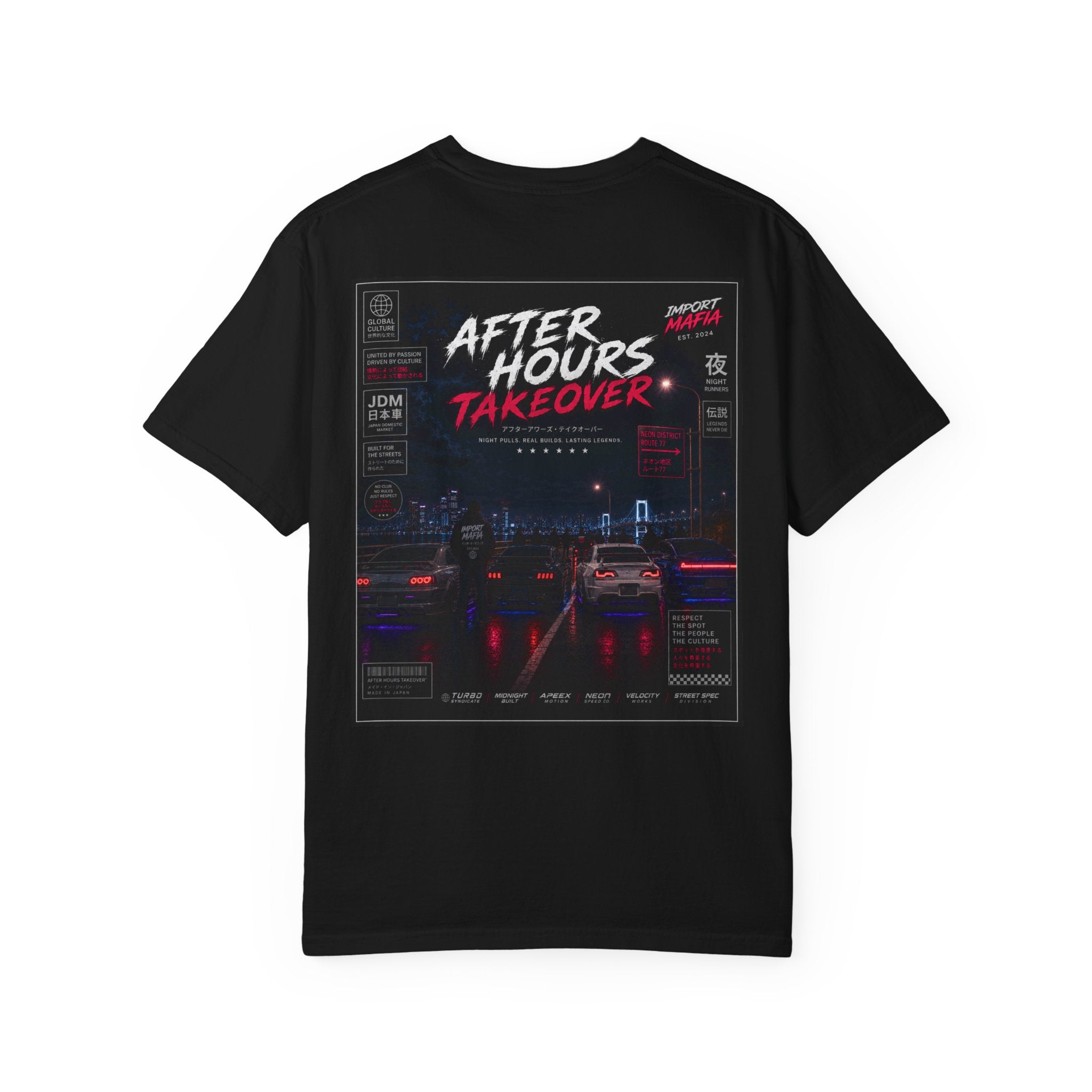 After Hours Takeover T-Shirt | Cyberpunk Night City Graphic Tee | SetiZGang