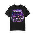Midnight Runners T-Shirt – Retro Neon Drift Car “Slide Society” Tee | JDM Streetwear Shirt
