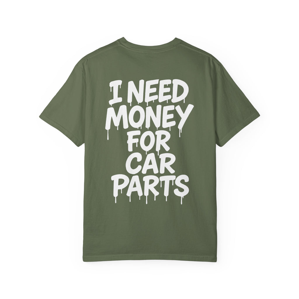 SetiZGang “I Need Money For Car Parts” Tee – Premium Unisex Cotton Streetwear Graphic T-Shirt | Automotive Enthusiast Gift | Casual Everyday Fashion for Car Lovers