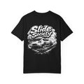Slide Society Drift Car T-Shirt – Japanese Script Racing Graphic Tee | JDM Streetwear Shirt