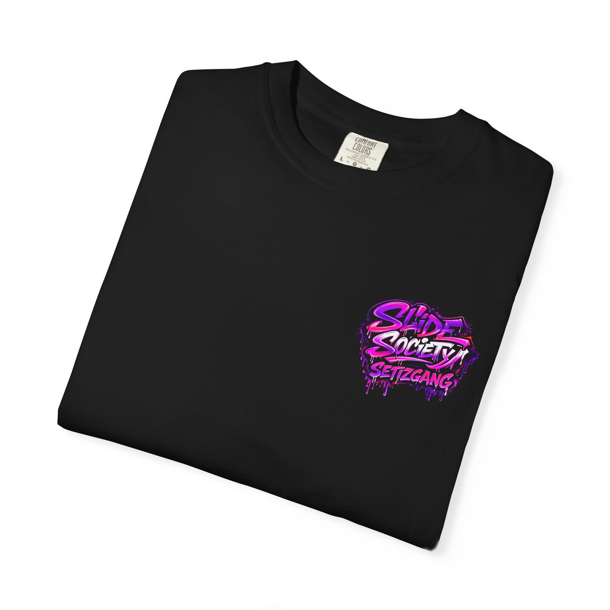 Midnight Runners T-Shirt – Retro Neon Drift Car “Slide Society” Tee | JDM Streetwear Shirt