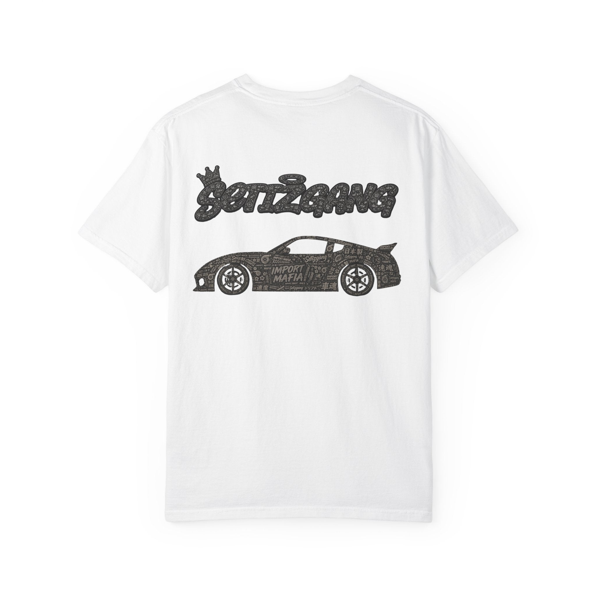 SetiZGang Racing Crest T-Shirt 🏁 | Sports Car Silhouette Streetwear Tee