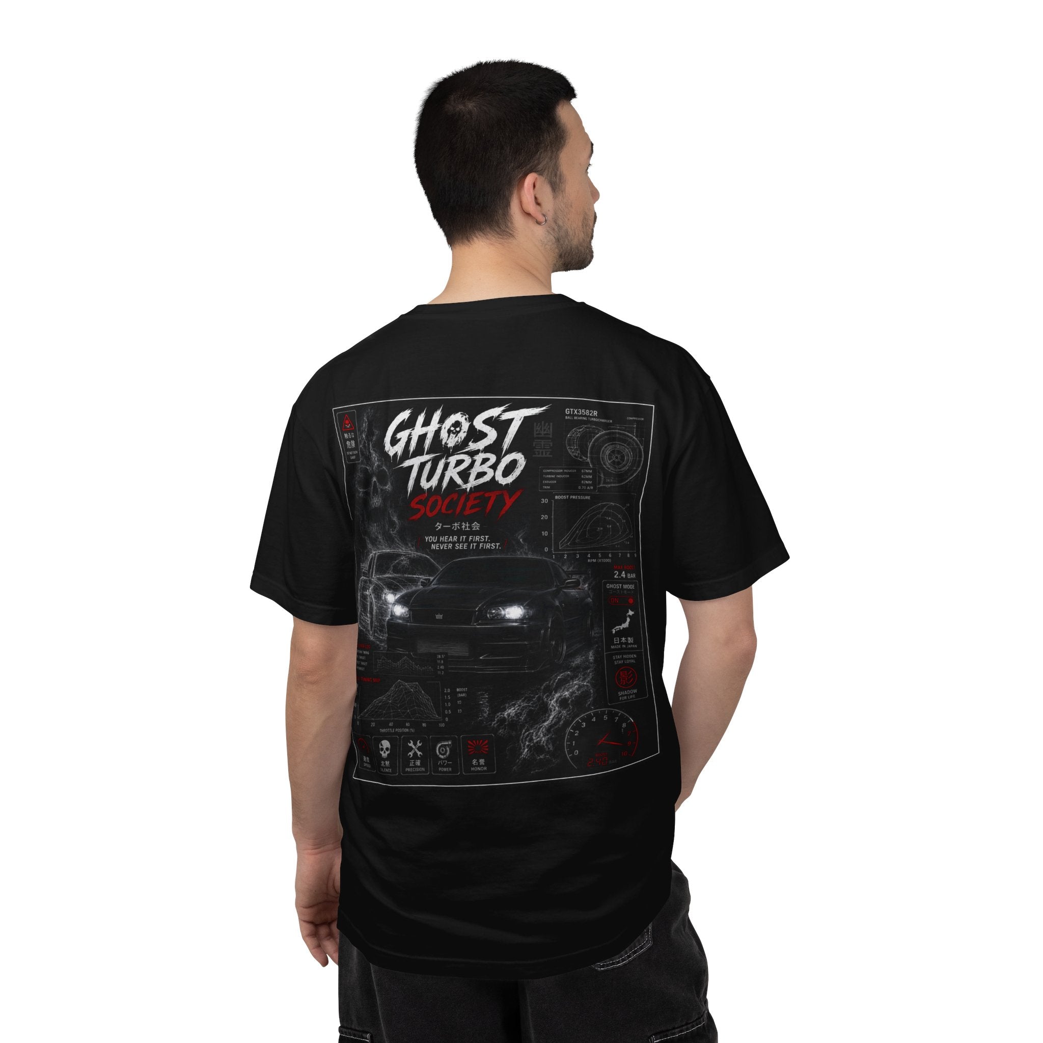 Ghost Turbo Society Tee | Racing Car Graphic T-Shirt | SetiZGang