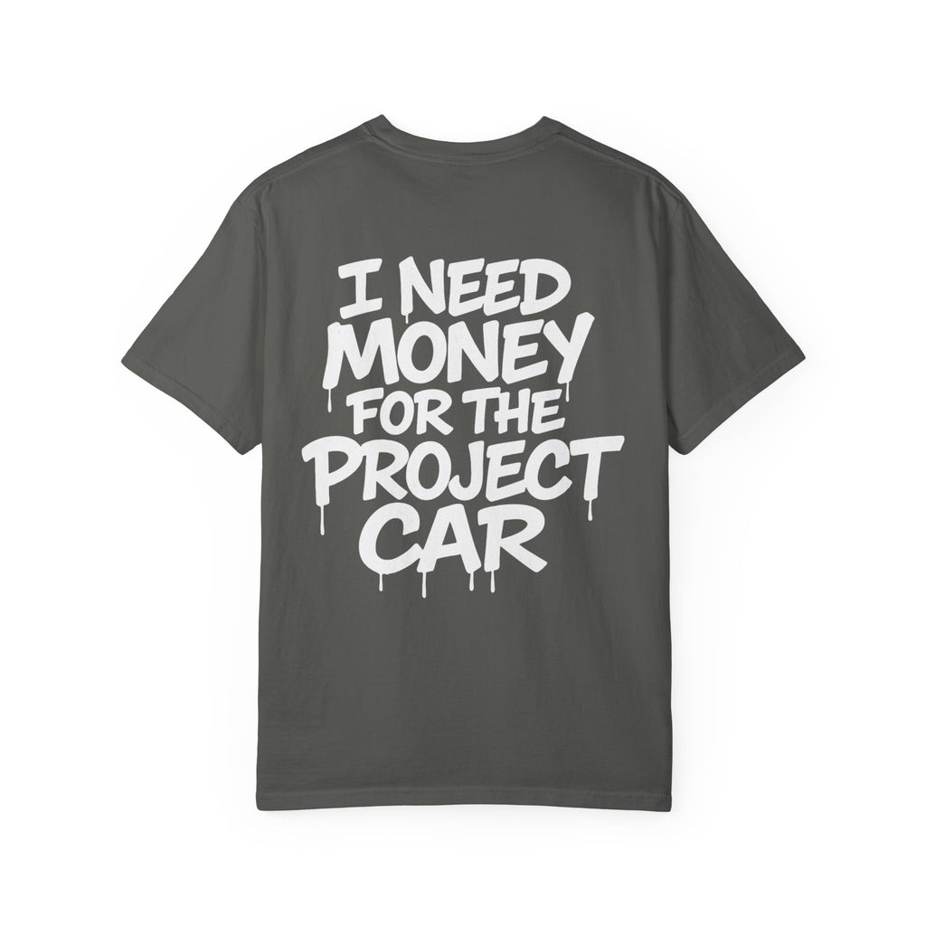 SetiZGang “I Need Money For Project Car” Tee – Premium Unisex Cotton Streetwear Graphic T-Shirt | Automotive Enthusiast Gift | Casual Everyday Fashion for Car Lovers