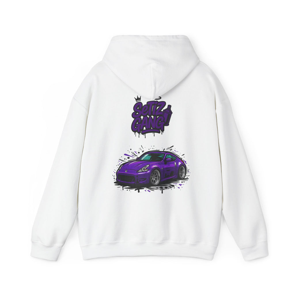 SetiZ Z Gang Purple Drip Car Enthusiast Hoodie - Graphic Design