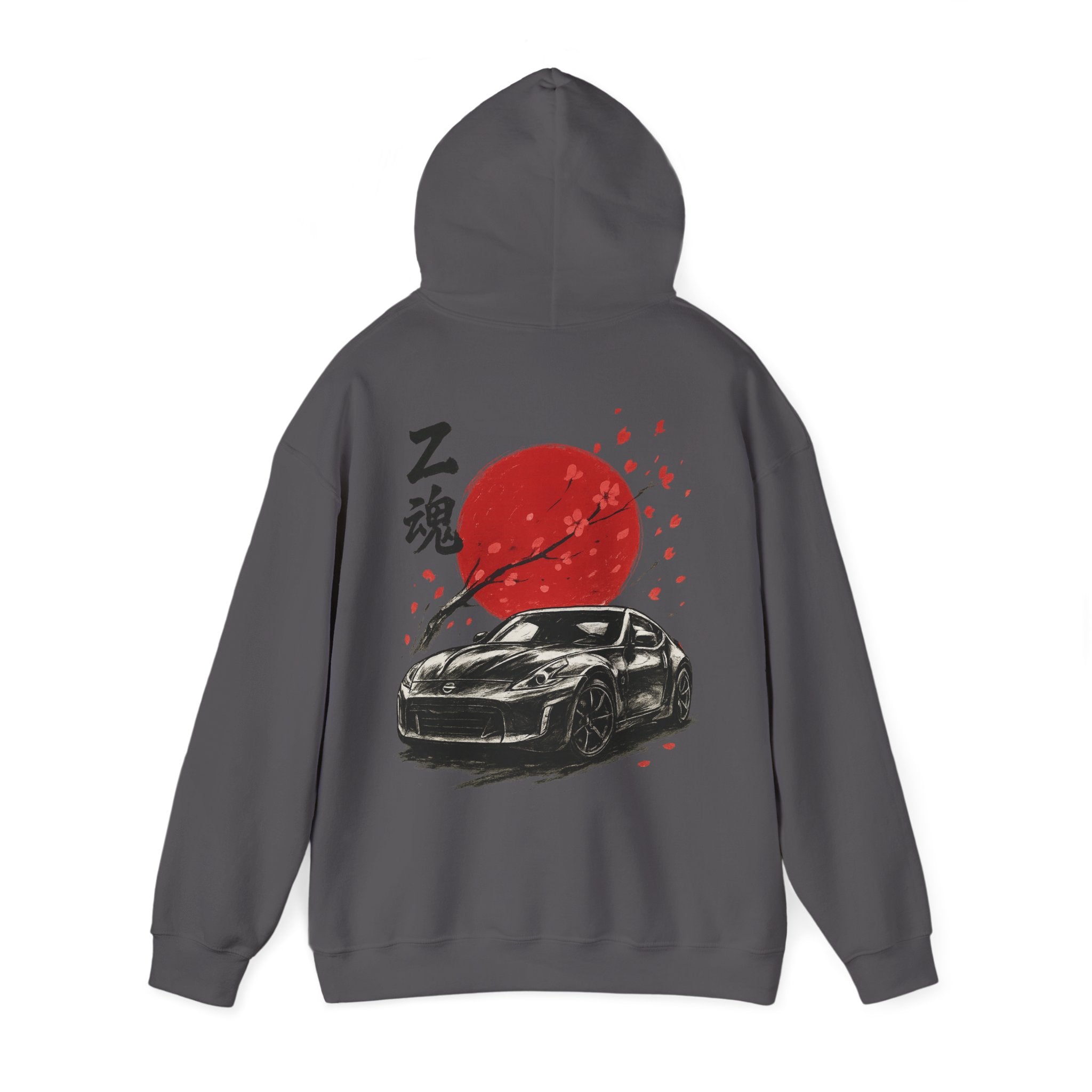 Japanese Cherry Blossom Hoodie with Car Design