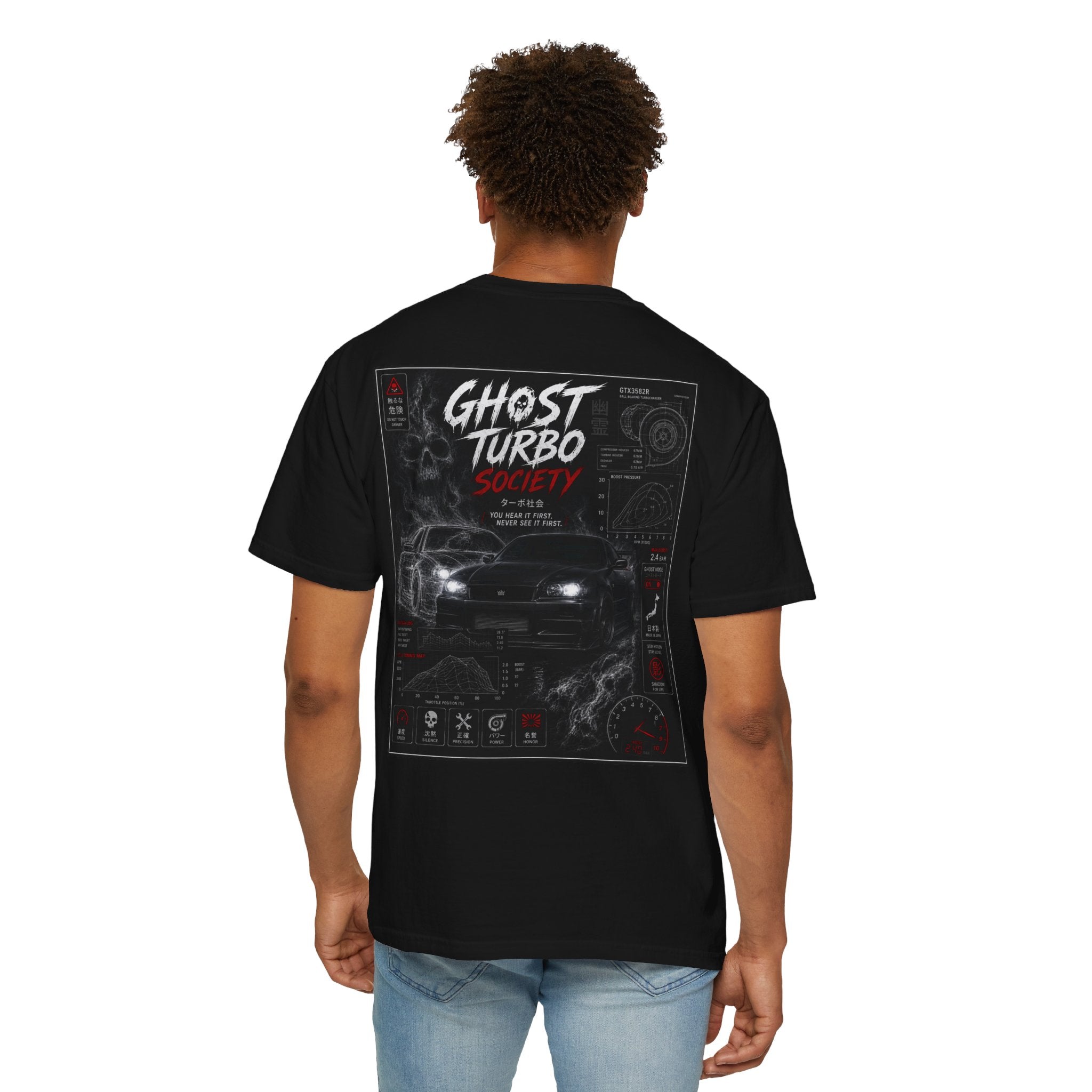 Ghost Turbo Society Tee | Racing Car Graphic T-Shirt | SetiZGang