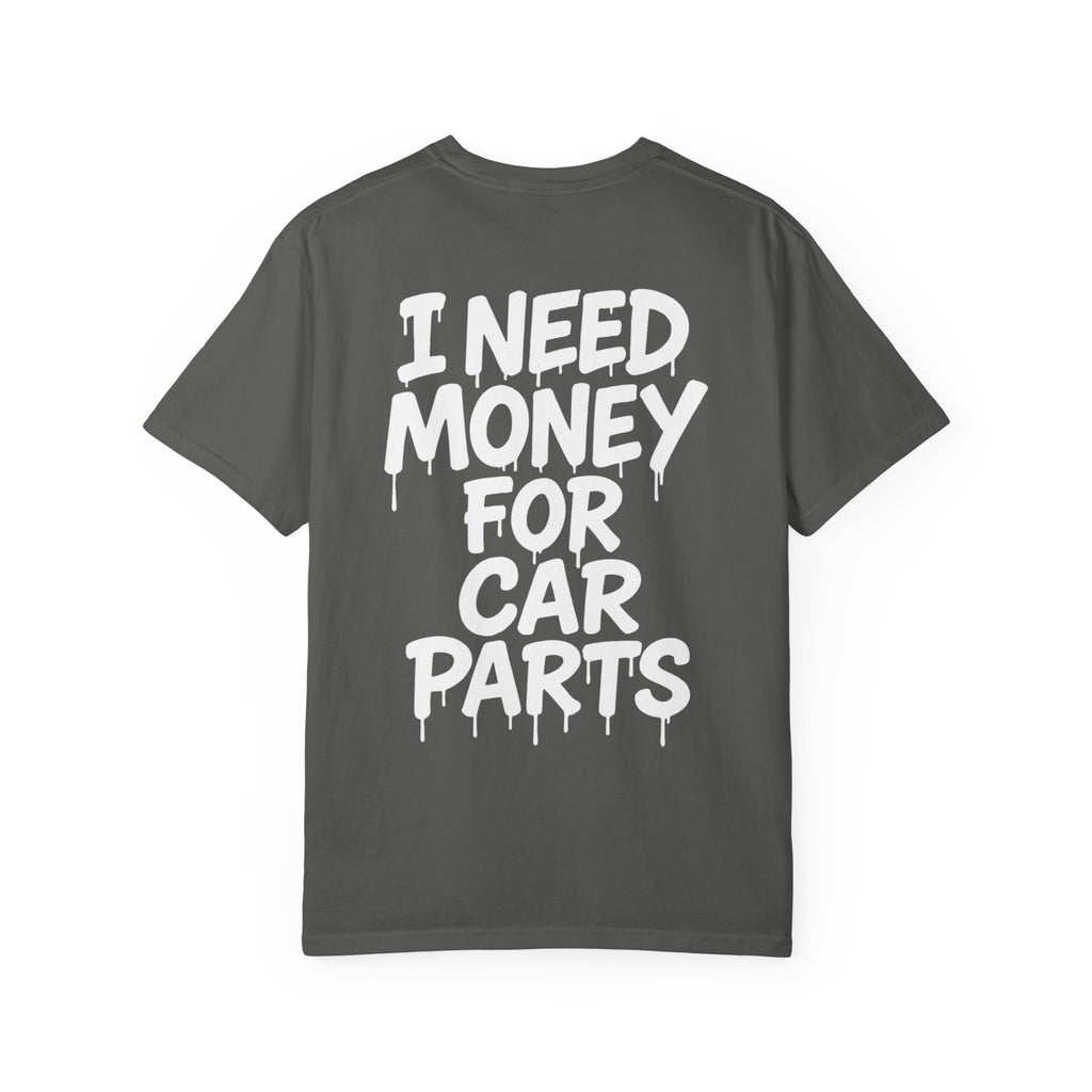 SetiZGang “I Need Money For Car Parts” Tee – Premium Unisex Cotton Streetwear Graphic T-Shirt | Automotive Enthusiast Gift | Casual Everyday Fashion for Car Lovers