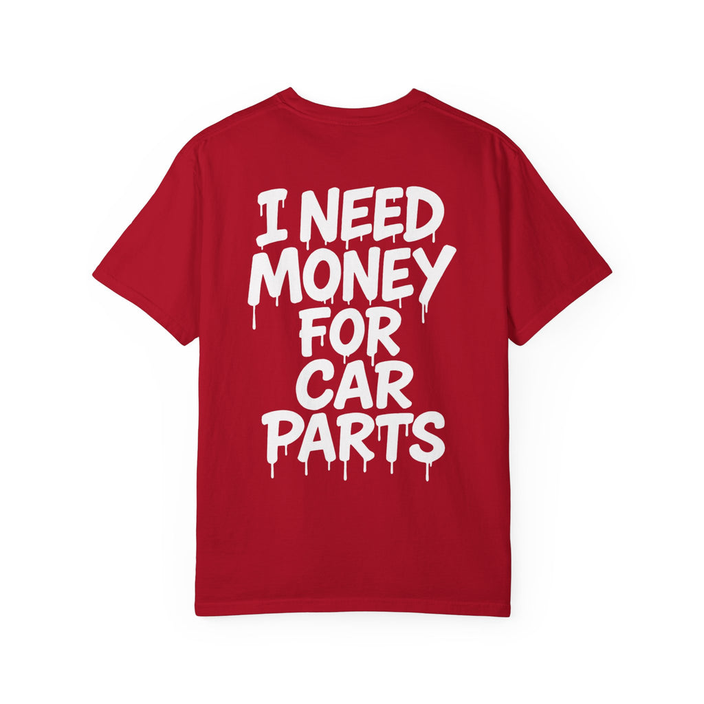 SetiZGang “I Need Money For Car Parts” Tee – Premium Unisex Cotton Streetwear Graphic T-Shirt | Automotive Enthusiast Gift | Casual Everyday Fashion for Car Lovers