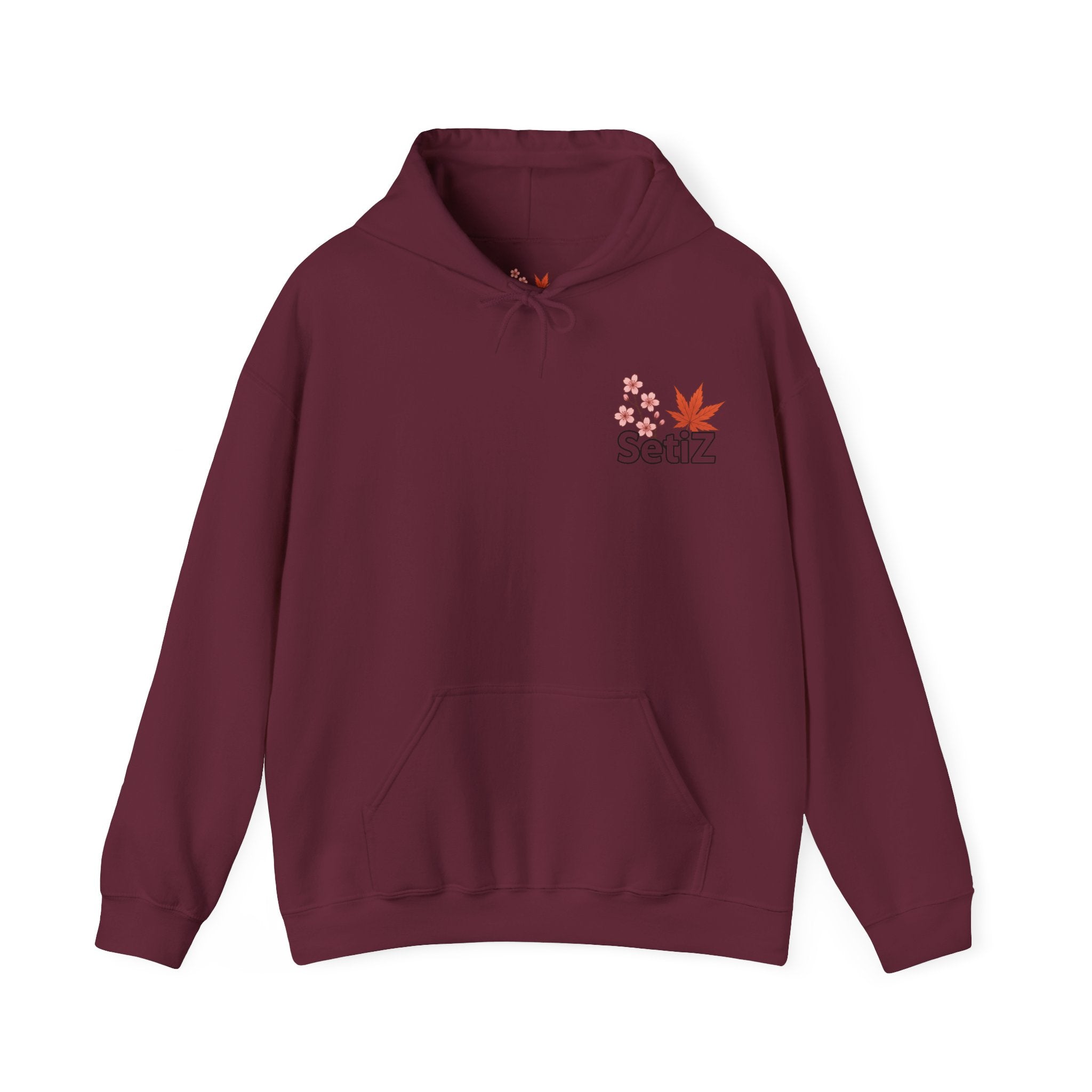 Japanese Cherry Blossom Hoodie with Car Design – SetiZGang