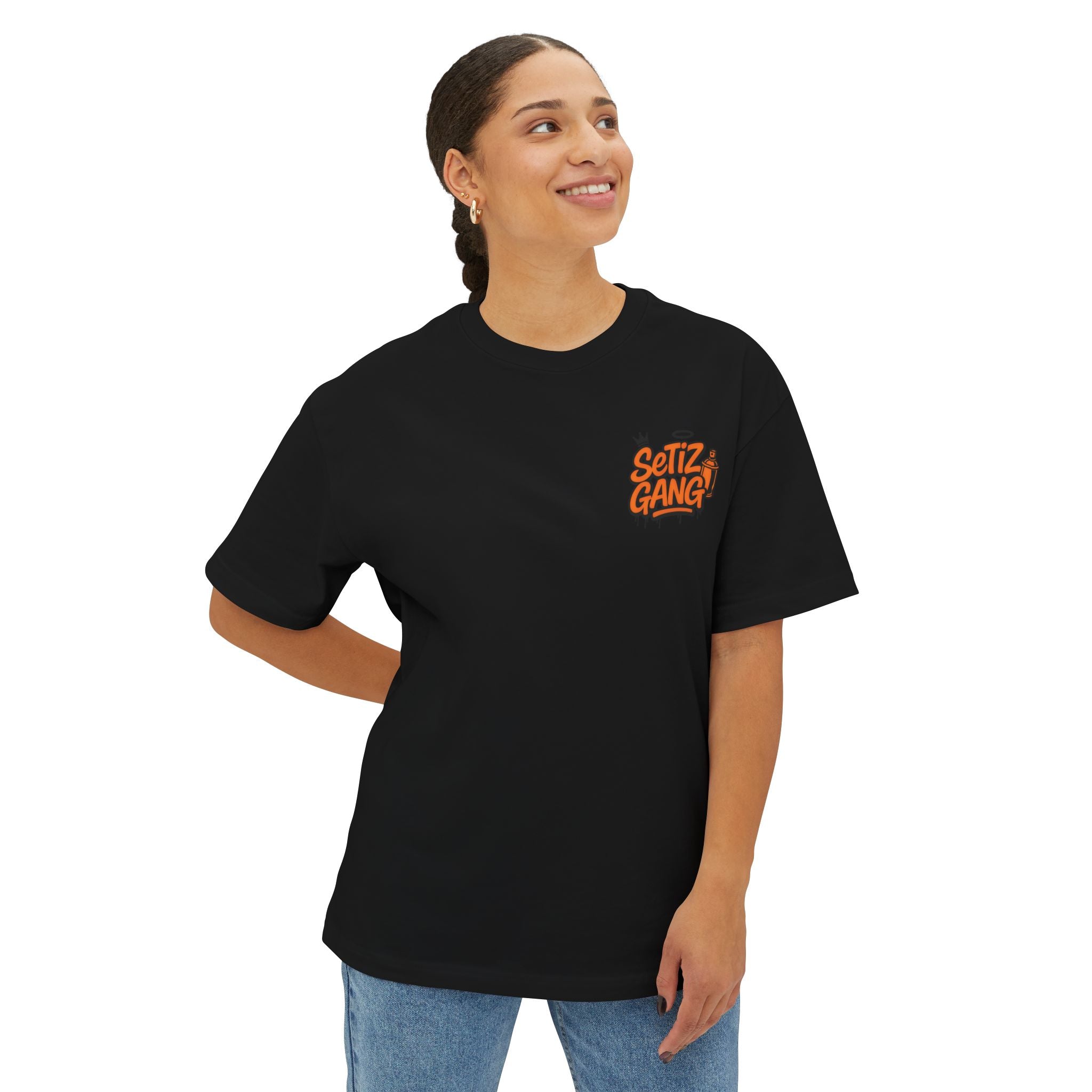 Setiz Z Gang Oversized Boxy Tee – Premium Unisex Streetwear Graphic T-Shirt for Car Enthusiasts & Drift Fans | Casual Summer Wear | Unique Gift for Him or Her | Auto Show Apparel