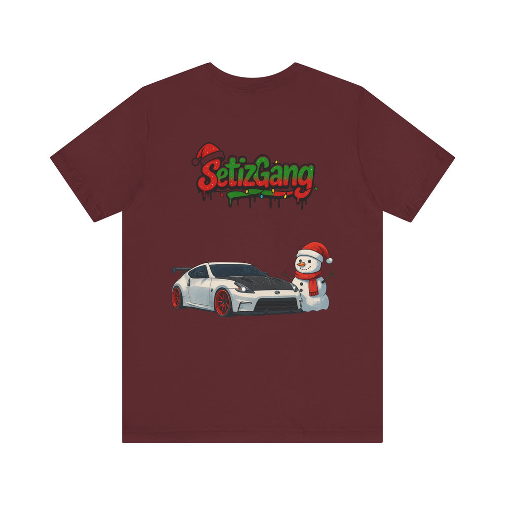 SetiZ Z Gang Christmas Tee – Limited Edition Streetwear Graphic T-Shirt | JDM Drift Vibes x Holiday Spirit | Premium Unisex Auto Culture Tee | Perfect Gift for Car Lovers, Him & Her