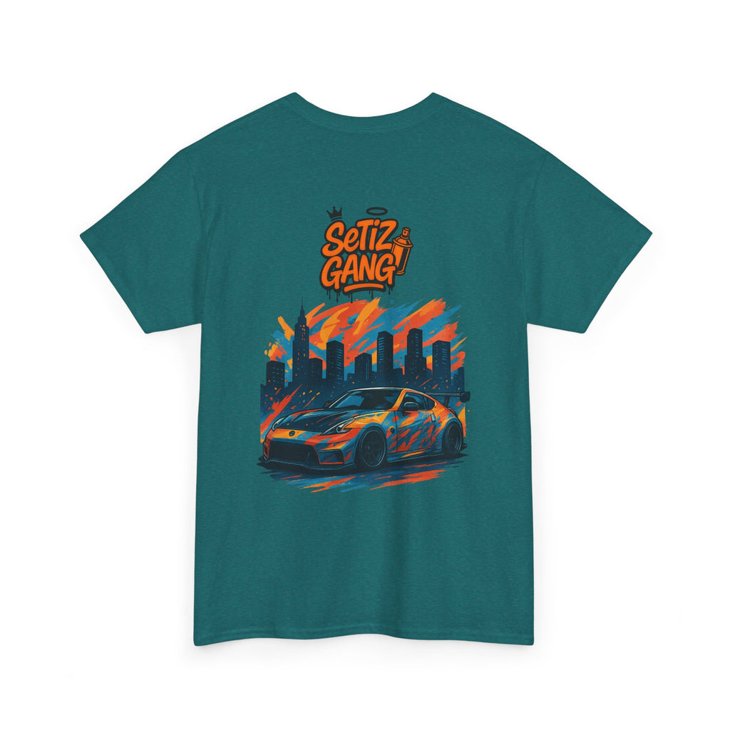 SetiZ Z Gang Late Night Vibes Tee / Car Culture Vibes – Limited Edition Streetwear Graphic T-Shirt | JDM Drift Vibes | Premium Unisex Auto Culture Tee | Perfect Gift for Car Lovers, Him & Her